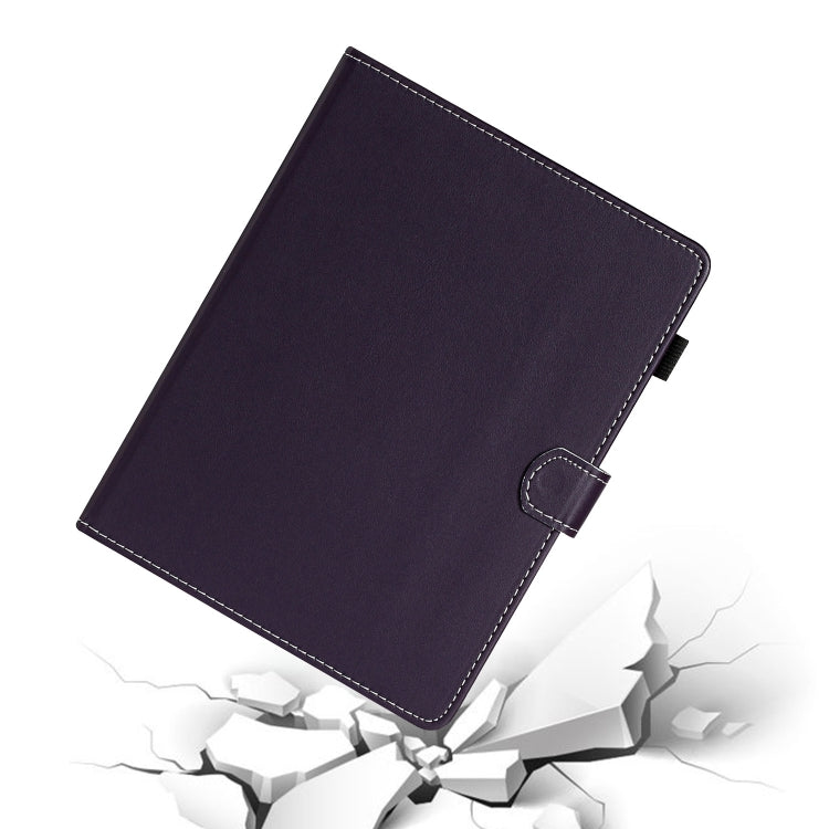 For 10 inch Universal Solid Color Horizontal Flip Leather Case with Card Slots & Holder & Pen Slot(Purple) - 10 - 11 inch by PMC TechLife | Online Shopping South Africa | PMC TechLife | Buy Now Pay Later Mobicred