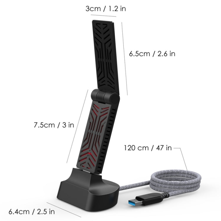 WAVLINK WN690A5D For PC AC1900M USB 3.0 Network Card 2.4GHz 5GHz Dual Band Wireless Adapter - free shipping - PMC Jewellery - Order now!