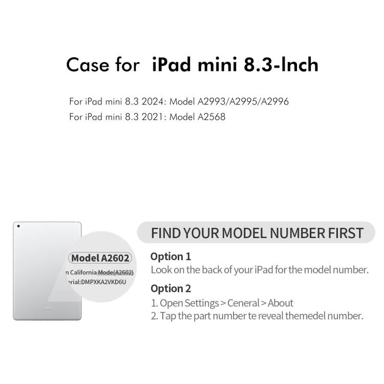 For iPad mini 2024 / mini 6 ENKAY 360 Degree Rotation Litchi Leather Smart Tablet Case(Dark Purple) - free shipping - PMc TechLife - Order now!