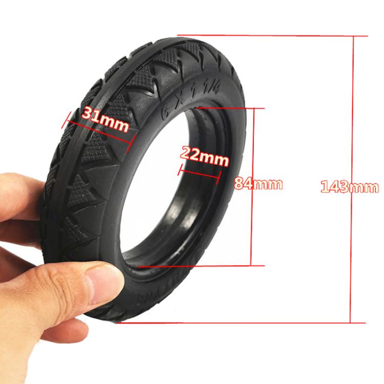 6 X 1 1 / 4 Electrical Scooter Mini Battery Bike Thickened Tire Accessories, Style: Flat-Proof Solid Tire - free shipping - PMc TechLife - Order now!