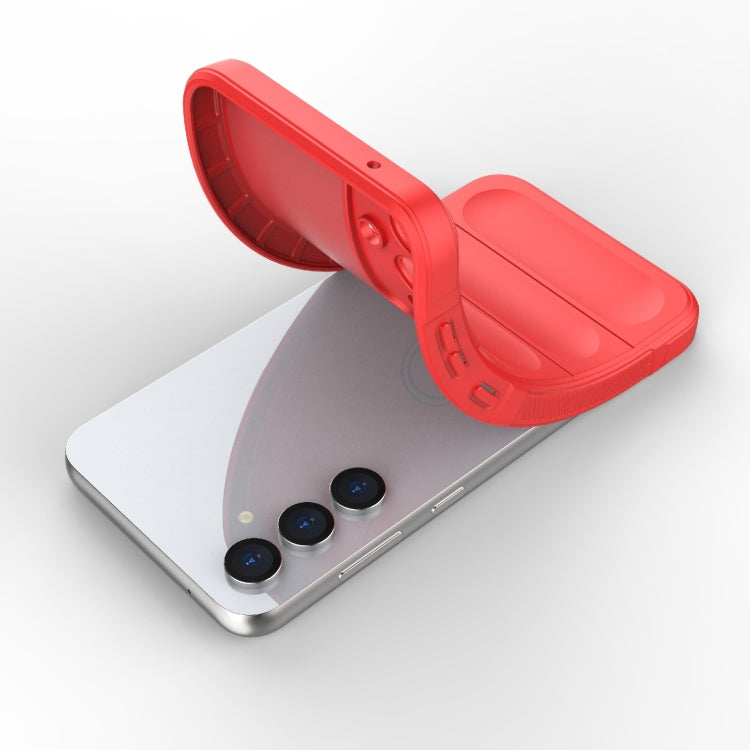 For Samsung Galaxy S23 FE 5G Magic Shield TPU + Flannel Phone Case(Red) - free shipping - PMC TechLife - Order now!