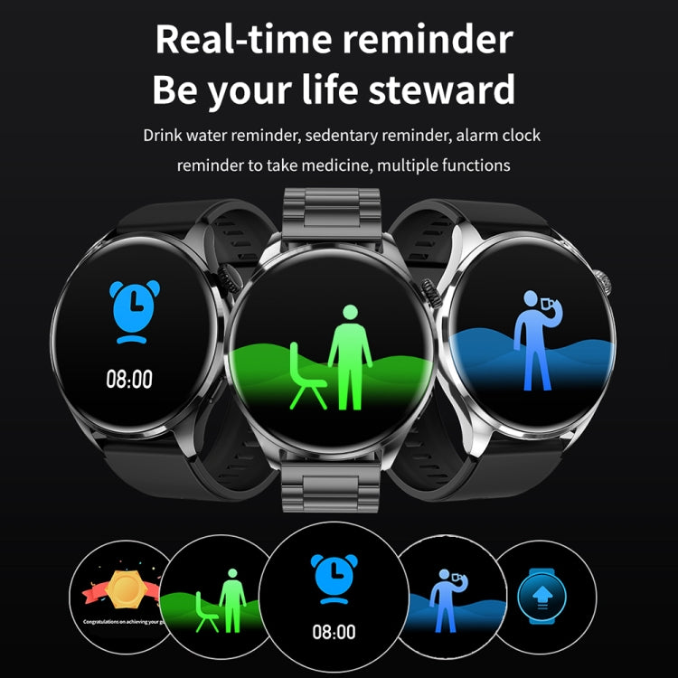 TM05 Pro Smart Bracelet, 1.46 inch Steel Band IP67 Waterproof Smart Watch, Bluetooth Call / Heart Rate / Blood Pressure / Blood Oxygen(Silver) - Smart Watches by PMC TechLife | Online Shopping South Africa | PMC TechLife | Buy Now Pay Later Mobicred