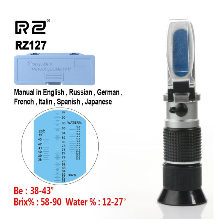 High Concentration Brix Be Water 3 in 1 58%~92% Honey Refractometer Bees Sugar Food ATC RZ127 - Digital Refractometer by PMC TechLife | Online Shopping South Africa | PMC TechLife