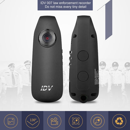 IDV 007 HD 1080P Clip Design Law Enforcement Recorder Portable Mini Monitoring Recorder, Support Motion Detection & TF Card (Max 128GB) - Recording Pen by PMC Jewellery | Online Shopping South Africa | PMC Jewellery | Buy Now Pay Later Mobicred