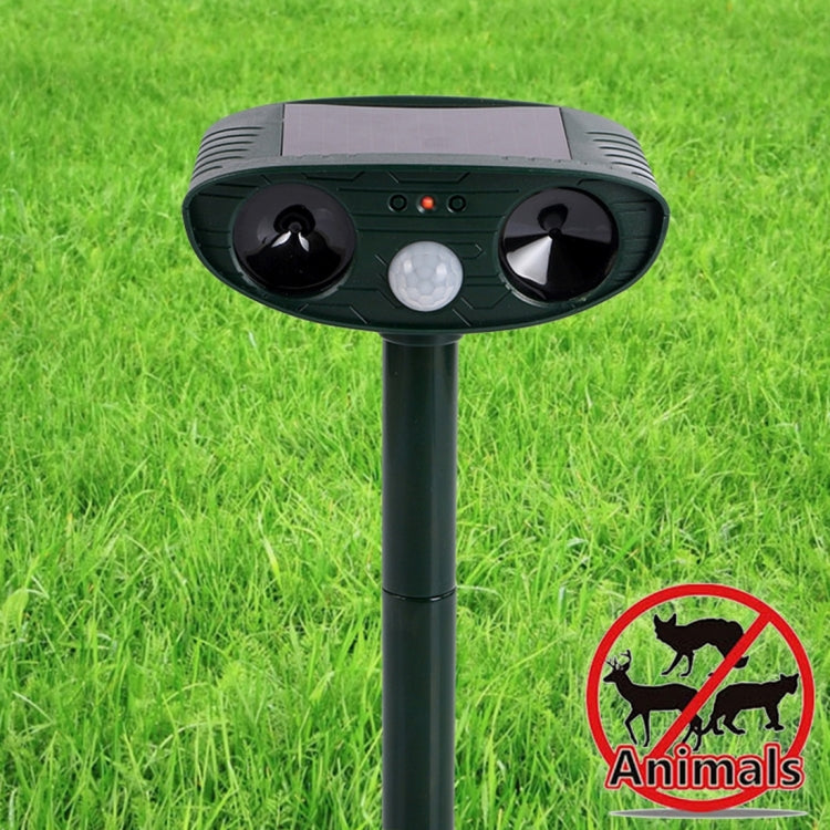 Powerful Ultrasonic Solar-powered Animal Repeller With PIR Sensor & Light Sensor - Outdoor Insect Repellent by PMC Jewellery | Online Shopping South Africa | PMC Jewellery