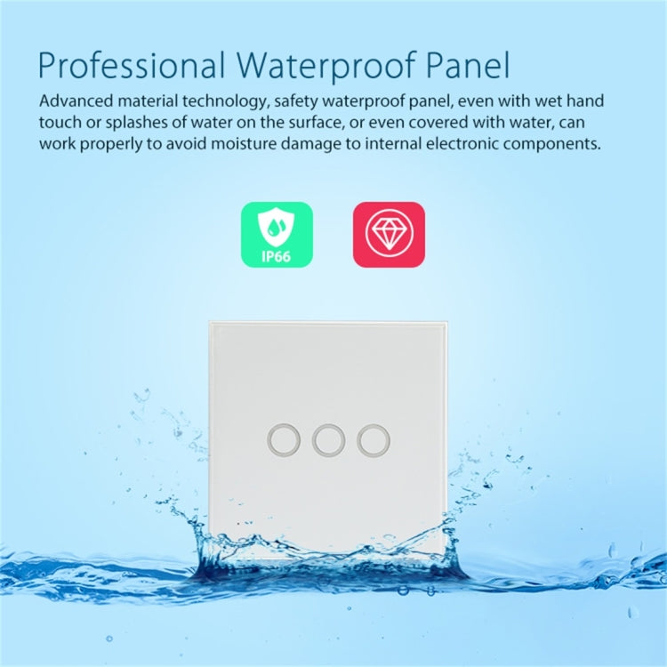 NEO NAS-SC03W Wireless WiFi EU Smart Light Control Switch 3Gang - free shipping - PMC Jewellery - Order now!
