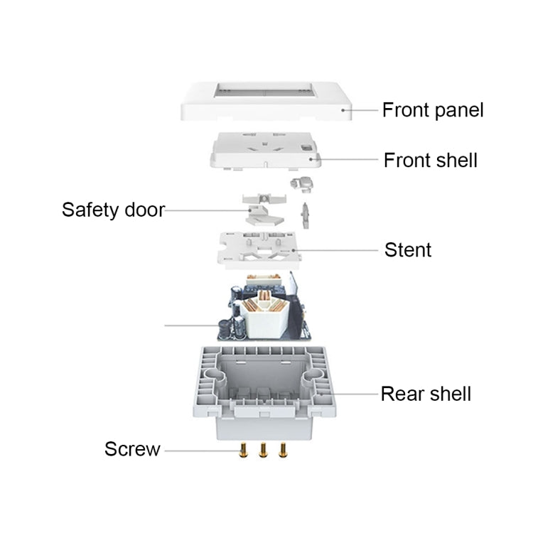 Original Xiaomi Youpin Aqara Smart Light Control Wall Socket (ZigBee Version) Plug, Work with Xiaomi Multifunctional Gateway (CA1001) Mihome APP Control(White) - Smart Socket by Xiaomi | Online Shopping South Africa | PMC Jewellery | Buy Now Pay Later Mobicred