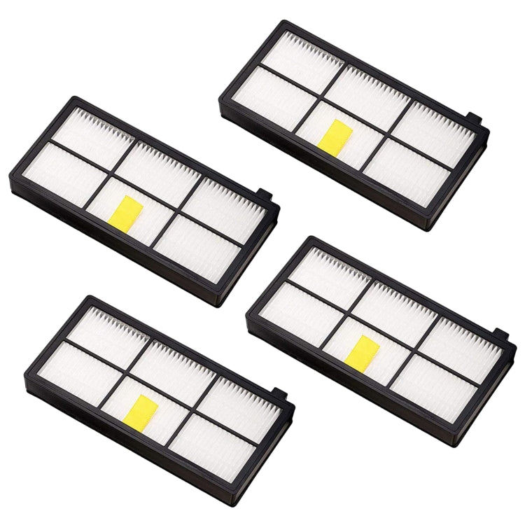 4 PCS Universal Replacement Robotic Vacuum Cleaner HEPA Filter for iRobot 870 / 800 / 880 / 960 / 980 - For iRobot Accessories by PMc TechLife | Online Shopping South Africa | PMc TechLife | Buy Now Pay Later Mobicred