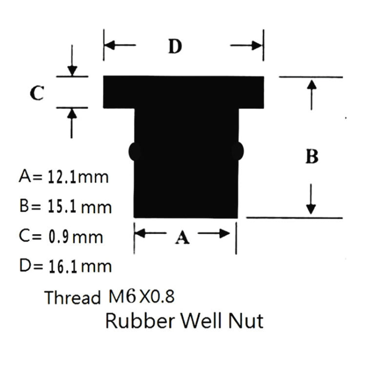 20 in 1 M6 Universal Motorcycle Windshield Brass Nuts - Replacement Parts by PMC Jewellery | Online Shopping South Africa | PMC Jewellery