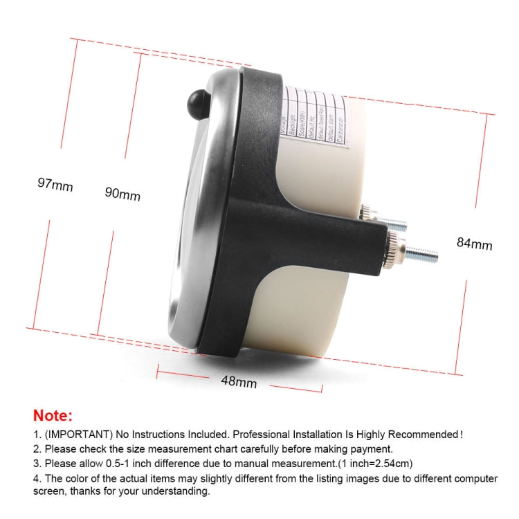 Car Modified 85mm 2 in 1 LCD Instrument Speedometer + Odometer - Clocks & Car Meters by PMC TechLife | Online Shopping South Africa | PMC TechLife | Buy Now Pay Later Mobicred