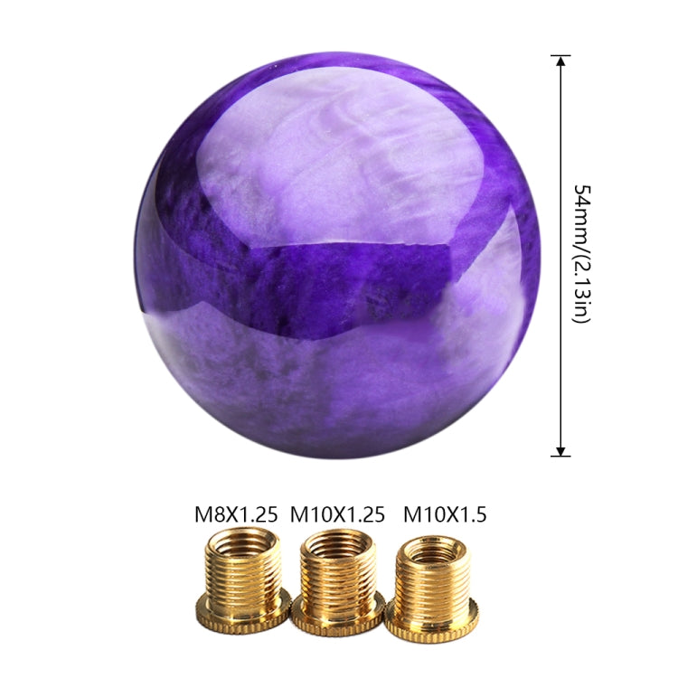 Car Modified Marble Star Gear Head Shifter Cover with Adapter (Purple) - Shift Knob by PMC Jewellery | Online Shopping South Africa | PMC Jewellery | Buy Now Pay Later Mobicred