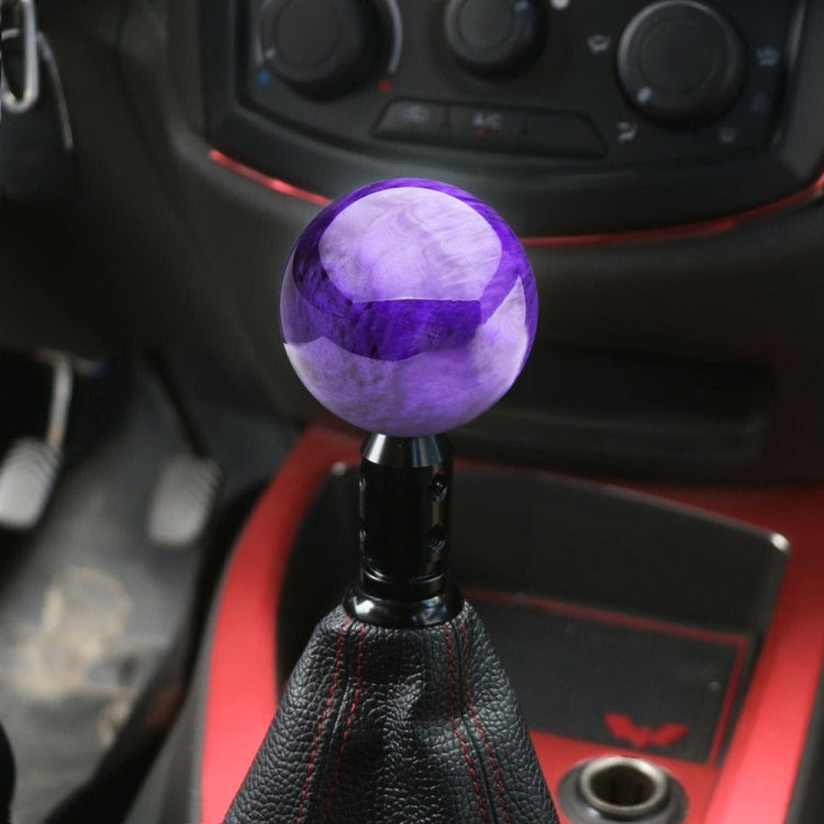Car Modified Marble Star Gear Head Shifter Cover with Adapter (Purple) - Shift Knob by PMC TechLife | Online Shopping South Africa | PMC TechLife | Buy Now Pay Later Mobicred