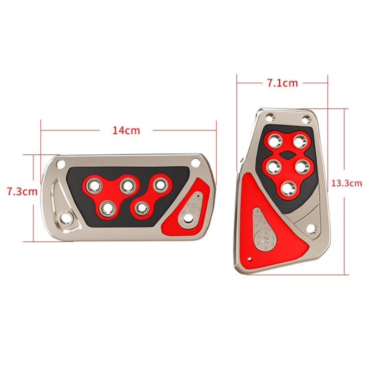 CARFU AC-529A Car New Energy Manual Automatic Transmission Brake Pedal(Red) - Foot Pedal by CARFU | Online Shopping South Africa | PMC Jewellery | Buy Now Pay Later Mobicred