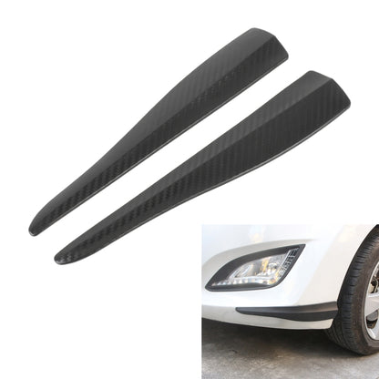 1 Pair Car Carbon Fiber Silicone Bumper Strip, Style: Short (Black) - Anti Collision Sticker by PMC Jewellery | Online Shopping South Africa | PMC Jewellery | Buy Now Pay Later Mobicred