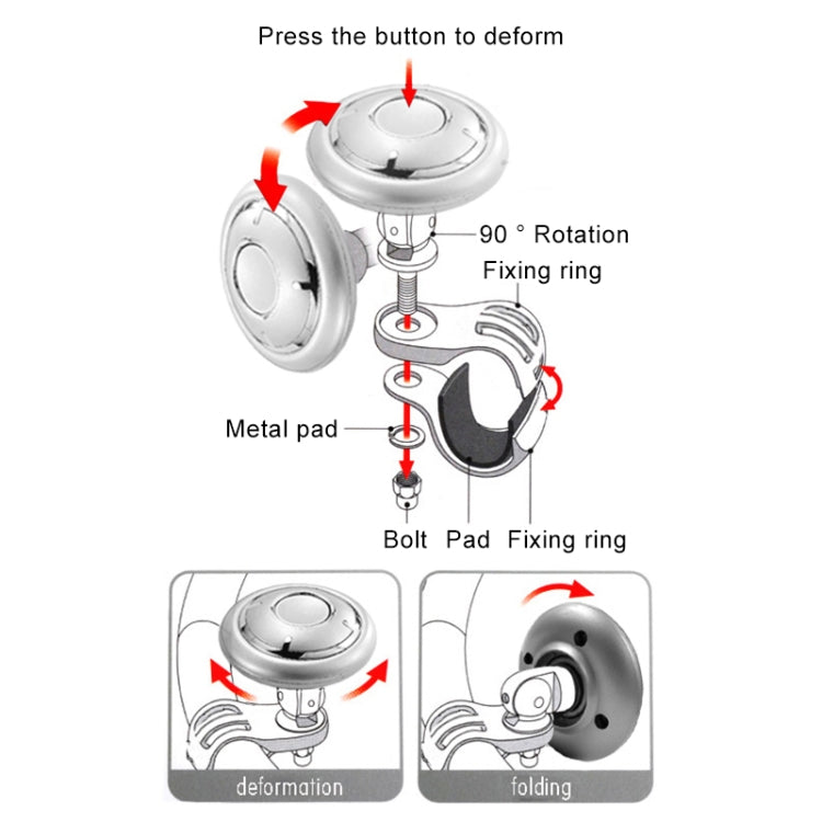 YI-71 Car Steering Wheel Booster Ball Car Power Handle (Mirror) - Steering Wheel Accessories by PMC TechLife | Online Shopping South Africa | PMC TechLife | Buy Now Pay Later Mobicred