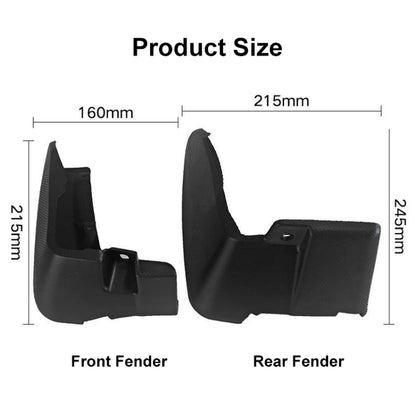 For Subaru XV 2018-2021 4pcs/Set Car Auto Soft Plastic Splash Flaps Fender Guard - Mudguards by PMC Jewellery | Online Shopping South Africa | PMC Jewellery | Buy Now Pay Later Mobicred