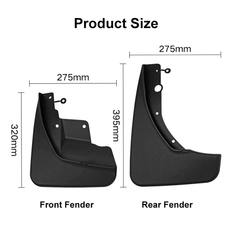 For Jeep Grand Cherokee 2011-2021 4pcs/Set Car Auto Soft Plastic Splash Flaps Fender Guard - free shipping - PMC TechLife - Order now!
