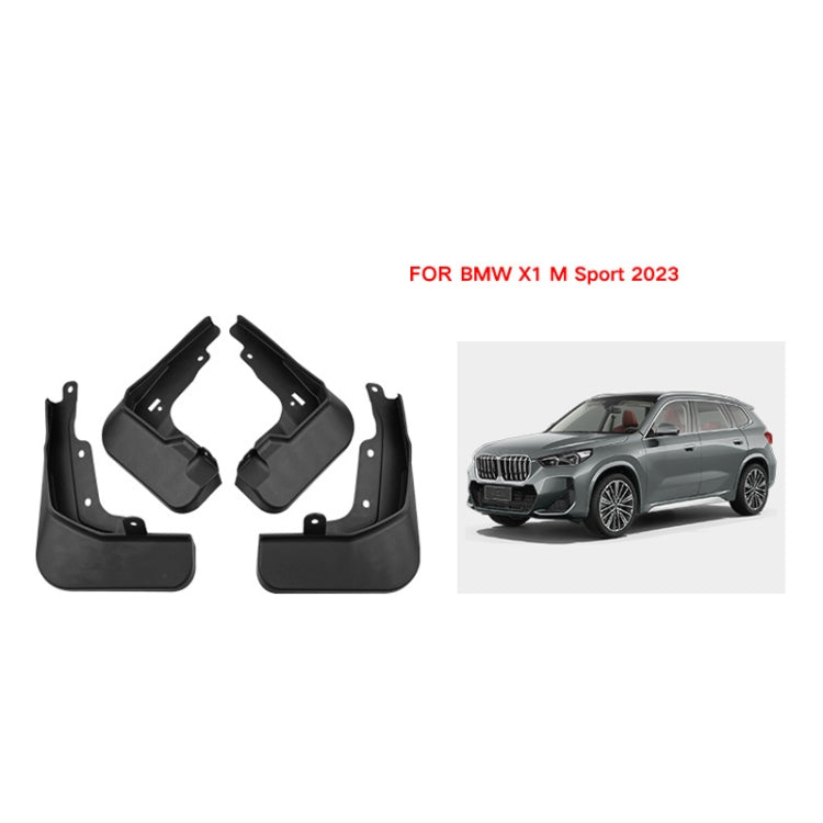 For BMW X1 M Sports 2023 4pcs/Set Car Auto Soft Plastic Splash Flaps Fender Guard - Mudguards by PMC Jewellery | Online Shopping South Africa | PMC Jewellery | Buy Now Pay Later Mobicred