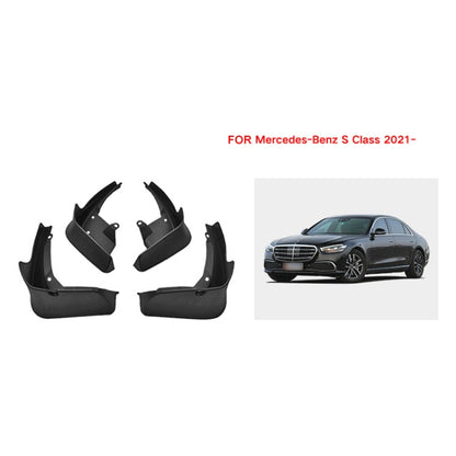 For Mercedes-Benz S-class 2022 4pcs/Set Car Auto Soft Plastic Splash Flaps Fender Guard - Mudguards by PMC Jewellery | Online Shopping South Africa | PMC Jewellery | Buy Now Pay Later Mobicred