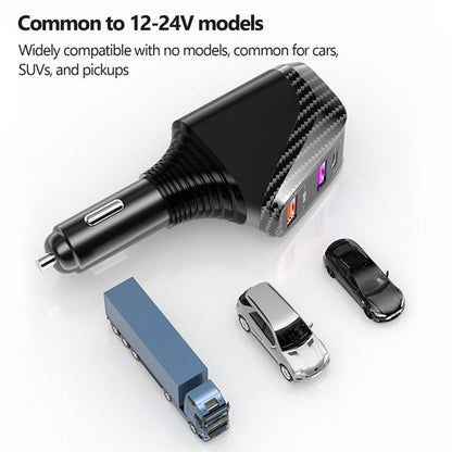 Ozio DY68TC 278W PD3.0 100W + Dual USB 66W+22.5W Carbon Fiber Pattern Car Charger - Car Charger by ozio | Online Shopping South Africa | PMC Jewellery | Buy Now Pay Later Mobicred