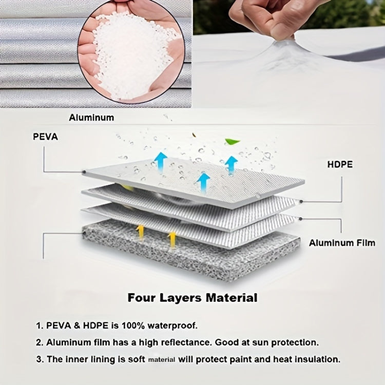 4pcs / Set Car Tire 420D Oxford Cloth Protective Cover, Diameter: 68-73cm, Width: 32cm - free shipping - PMC TechLife - Order now!