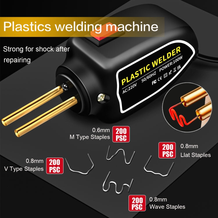 Hot Stapler Plastic Welding Machine Car Bumper Repair Kit Plier, UK Plug - Hand Tool Sets by PMC TechLife | Online Shopping South Africa | PMC TechLife | Buy Now Pay Later Mobicred