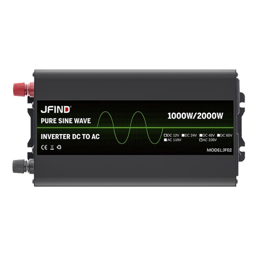 JFIND JF02 1000W 12V to 220V Pure Sine Wave Power Inverter, Universal Plug - Pure Sine Wave by JFIND | Online Shopping South Africa | PMC Jewellery