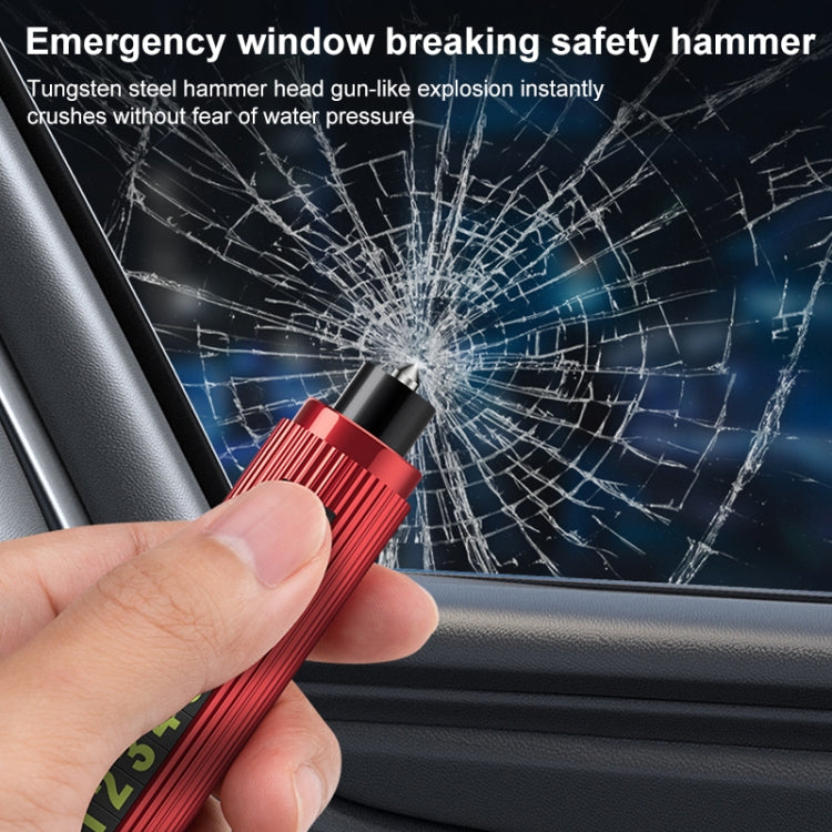 Car Multi-functional Emergency Safety Hammer Temporary Parking Dual Number Plate (Blue) - Emergency Hammer by PMC TechLife | Online Shopping South Africa | PMC TechLife | Buy Now Pay Later Mobicred