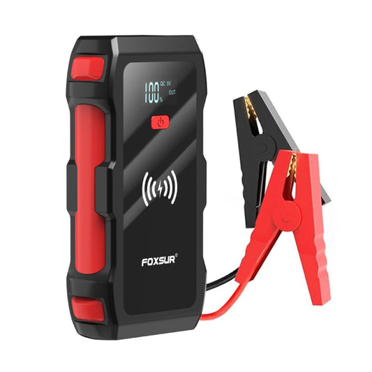 FOXSUR FJS-700 12V Car Multifunctional Wireless Charging Emergency Start Power Supply (Red) - Power Bank by FOXSUR | Online Shopping South Africa | PMC Jewellery