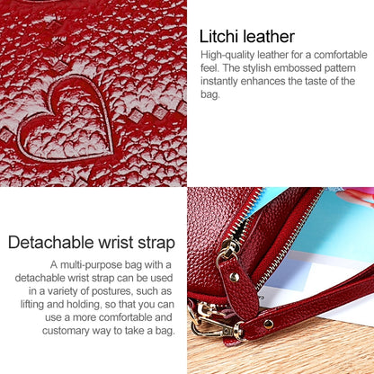 2025 Multifunctional Litchi Texture Women Large Capacity Hand Wallet Shell bag with Card Slots(Sapphire Blue) - Wallets by PMC Jewellery | Online Shopping South Africa | PMC Jewellery | Buy Now Pay Later Mobicred