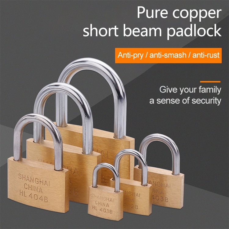 Copper Padlock Small Lock, Style: Short Lock Beam, 30mm Not Open - Padlocks by PMC Jewellery | Online Shopping South Africa | PMC Jewellery