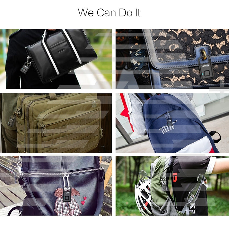 Anytek P4 3.7V Micro USB Charging Semiconductor Fingerprint Sensing Small Padlock - free shipping - PMC TechLife - Order now!