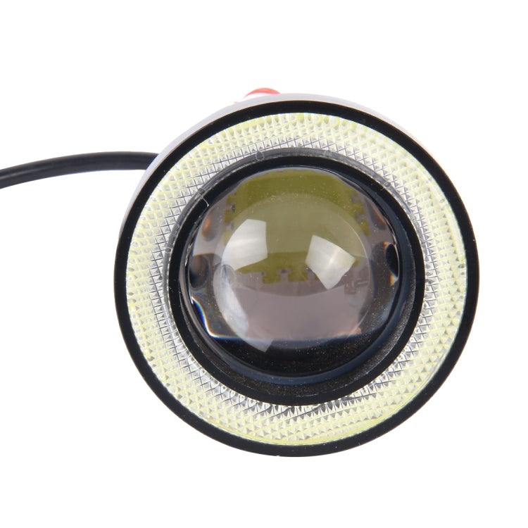 3.0 inch DC 12V 10W 900LM 6500K Car Angel Eyes Fog Lamp Foglight(White Light + White Light) - Fog / Driving Lights by PMC Jewellery | Online Shopping South Africa | PMC Jewellery | Buy Now Pay Later Mobicred