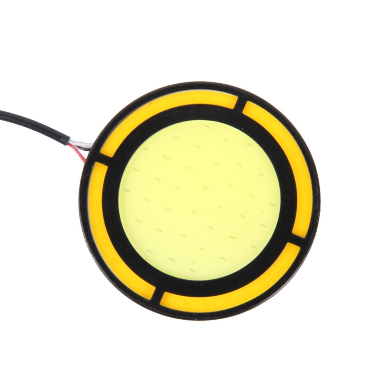 2 PCS DC 12V 10W 6000K Dual Circular Car DRL Daytime Running Lights Lamp(White Light + Yellow Light) - Running Lights by PMC Jewellery | Online Shopping South Africa | PMC Jewellery | Buy Now Pay Later Mobicred