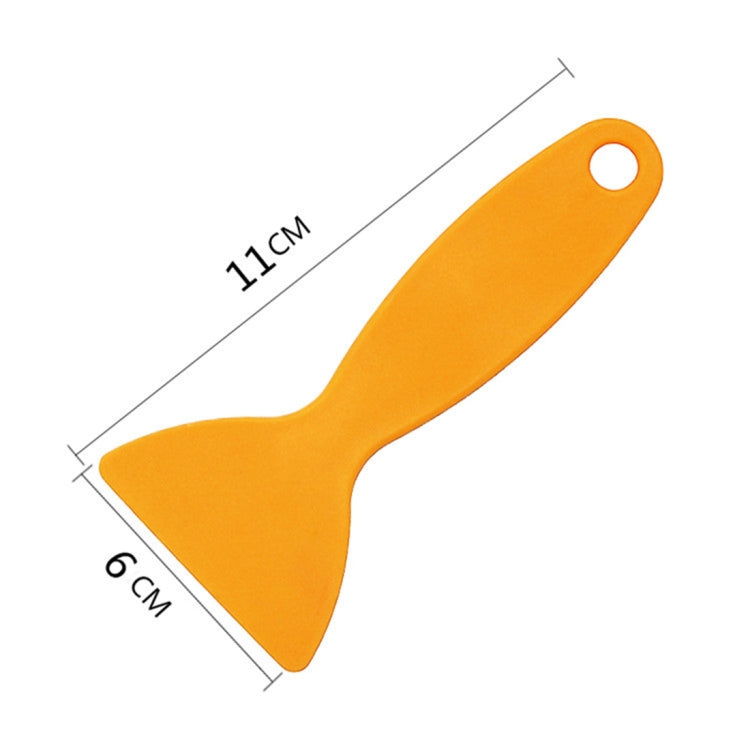 100 PCS Yellow Plastic Small Scraper Car Film Tools Film Scraper Car Accessories - Sticker Tools by PMC TechLife | Online Shopping South Africa | PMC TechLife