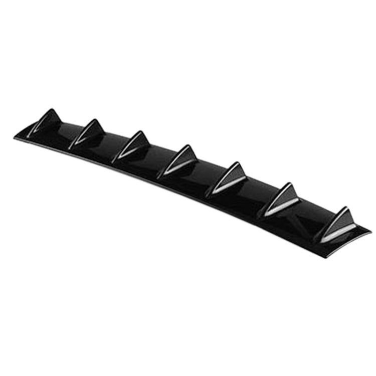 Universal Car Rear Bumper Lip Diffuser 7 Shark Fin Style Black ABS, Size: 85.0x18.0x5.0cm - Bumper by PMC Jewellery | Online Shopping South Africa | PMC Jewellery | Buy Now Pay Later Mobicred