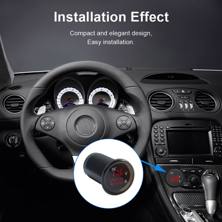 B3613  IP67 Waterproof Car Modification 4.5-30V Voltmeter + Ammeter - Tire Pressure Gauges by PMC TechLife | Online Shopping South Africa | PMC TechLife | Buy Now Pay Later Mobicred