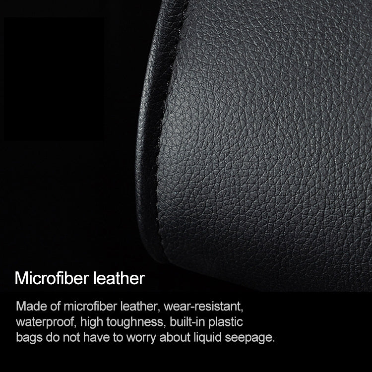 Car Multifunctional LED Design Hanging Folding Garbage Bin Storage Box (Khaki) - Stowing Tidying by PMC TechLife | Online Shopping South Africa | PMC TechLife | Buy Now Pay Later Mobicred