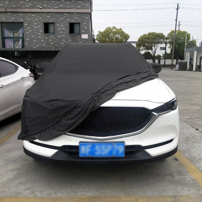 Anti-Dust Anti-UV Heat-insulating Elastic Force Cotton Car Cover for Sedan Car, Size: L, 4.9m~5.25m (Black) - PE Material by PMC Jewellery | Online Shopping South Africa | PMC Jewellery | Buy Now Pay Later Mobicred