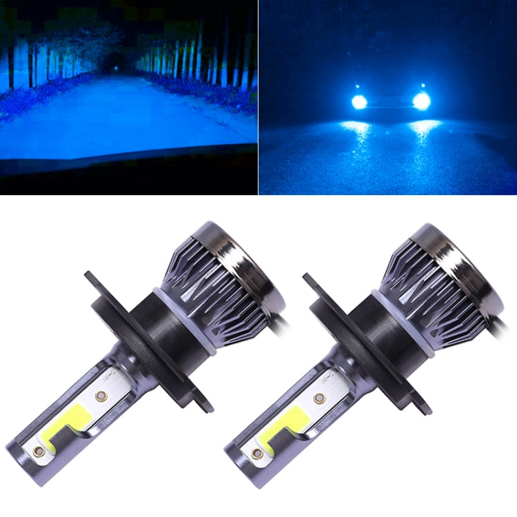 2 PCS H4 DC9-36V / 36W / 8000K / 6000LM IP68 Car / Motorcycle Mini COB LED Headlight Lamps / Fog Light(Ice Blue Light) - LED Headlamps by PMC Jewellery | Online Shopping South Africa | PMC Jewellery | Buy Now Pay Later Mobicred