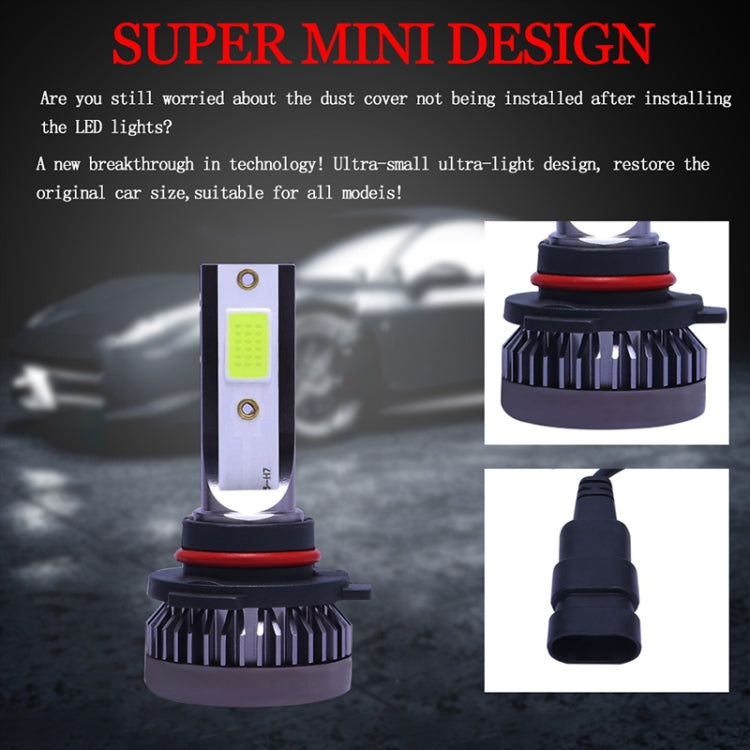 2 PCS H4 DC9-36V / 36W / 8000K / 6000LM IP68 Car / Motorcycle Mini COB LED Headlight Lamps / Fog Light(Ice Blue Light) - LED Headlamps by PMC Jewellery | Online Shopping South Africa | PMC Jewellery | Buy Now Pay Later Mobicred