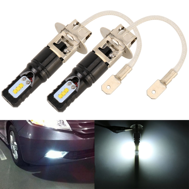 2 PCS H3 DC12V / 4.5W / 6000K / 360LM Car LED Fog Light with 6 CSP Lamp Beads, White Light (Black) - Fog / Driving Lights by PMC Jewellery | Online Shopping South Africa | PMC Jewellery | Buy Now Pay Later Mobicred