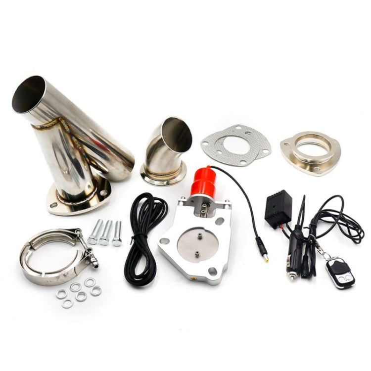 CNSPEED Stainless Steel Car Remote Control Electric Exhaust Valve Pipe Set, Size: 2.5 inch - Exhaust Pipes by PMC TechLife | Online Shopping South Africa | PMC TechLife