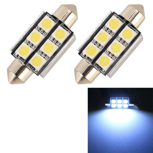 10 PCS 39mm DC12V / 2W / 7000K / 80LM 6LEDs SMD-5050 Car Reading Lamp(White Light) - Dome Lights by PMC Jewellery | Online Shopping South Africa | PMC Jewellery | Buy Now Pay Later Mobicred