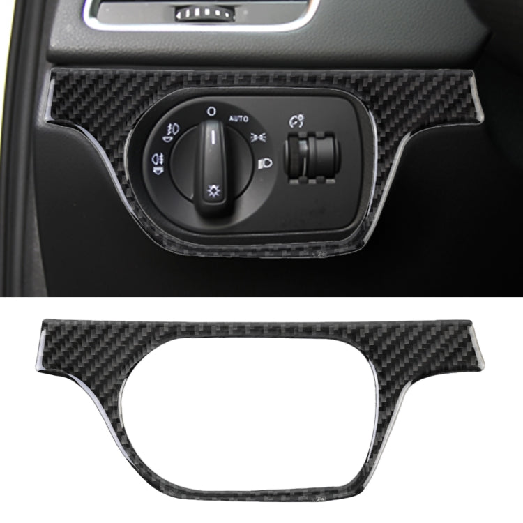 Carbon Fibre Car Headlight Switch Decorative Sticker for Audi Q3 2013-2018 - Car Interior Mouldings by PMC TechLife | Online Shopping South Africa | PMC TechLife | Buy Now Pay Later Mobicred