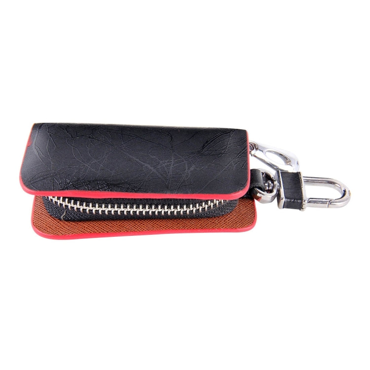 Universal Leather Roots Texture Waist Hanging Zipper Wallets Key Holder Bag (No Include Key)(Red) - Car Key Cases by PMC TechLife | Online Shopping South Africa | PMC TechLife | Buy Now Pay Later Mobicred