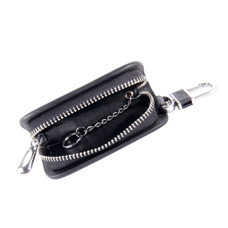 Universal Leather Denim Texture Waist Hanging Zipper Wallets Key Holder Bag (No Include Key)(Black) - Car Key Cases by PMC TechLife | Online Shopping South Africa | PMC TechLife | Buy Now Pay Later Mobicred