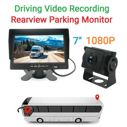 PZ612-AHD IP67 120 Degree Car AHD 1080P 2 Megapixels 7 inch 1-Way Rearview Mirror Monitor, Night Vision Full Color - Rear View Cameras by PMC Jewellery | Online Shopping South Africa | PMC Jewellery | Buy Now Pay Later Mobicred