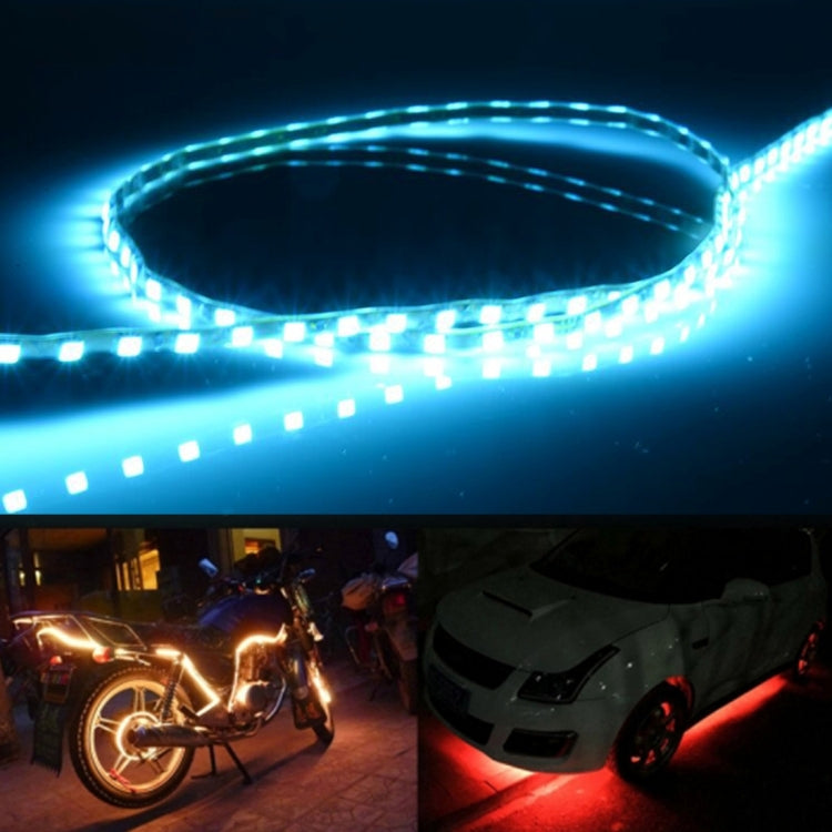 5 PCS 45 LED 3528 SMD Waterproof Flexible Car Strip Light for Car Decoration, DC 12V, Length: 90cm(Ice Blue Light) - Decorative Lights by PMC Jewellery | Online Shopping South Africa | PMC Jewellery | Buy Now Pay Later Mobicred