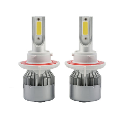 2pcs H13 18W 1800LM 6000K Waterproof IP68 Car Auto LED Headlight with 2 COB LED Lamps, DC 9-36V(White Light) - LED Headlamps by PMC Jewellery | Online Shopping South Africa | PMC Jewellery | Buy Now Pay Later Mobicred